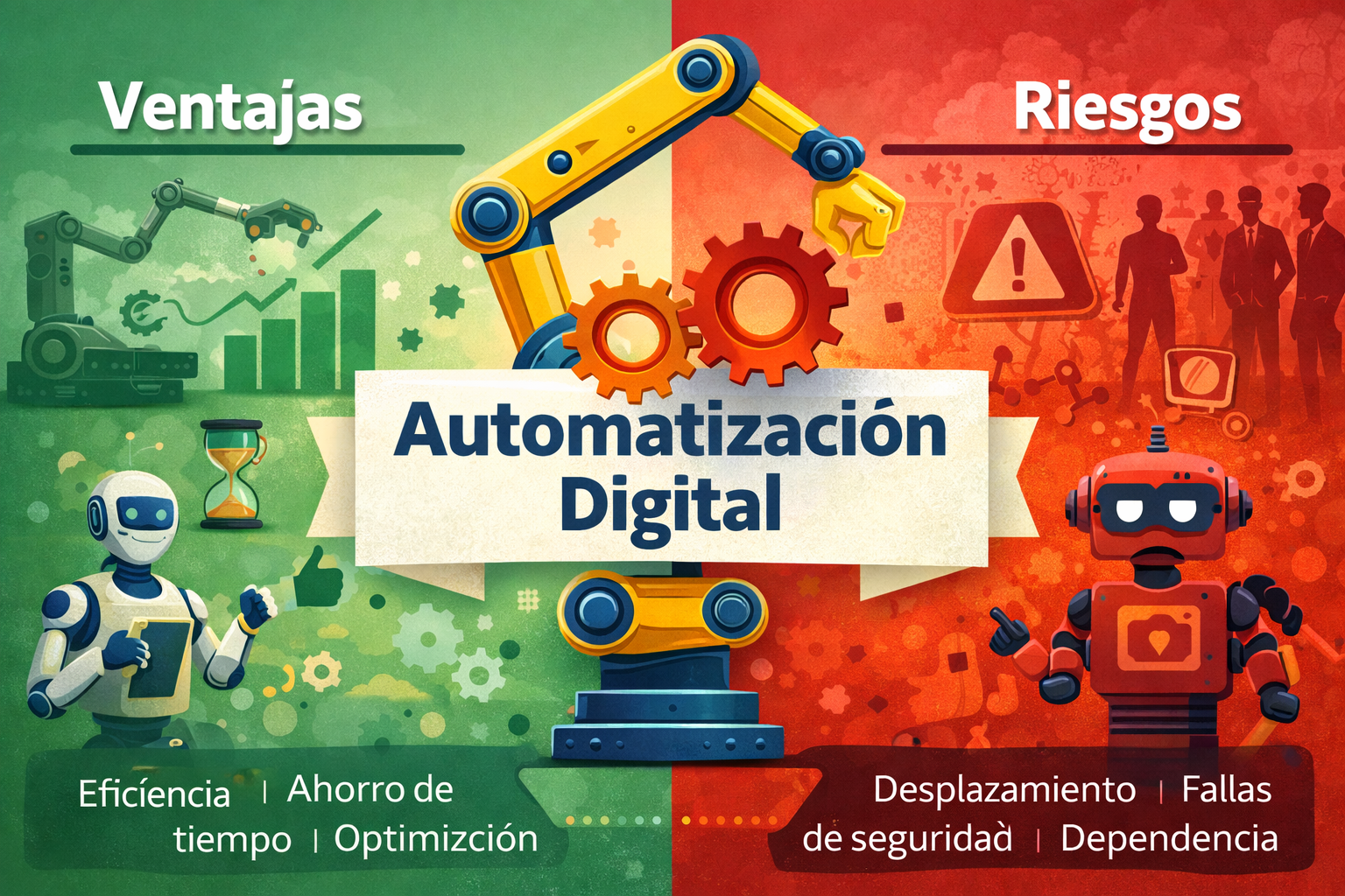 Automatización digital: ventajas, riesgos y cómo te afecta hoy.