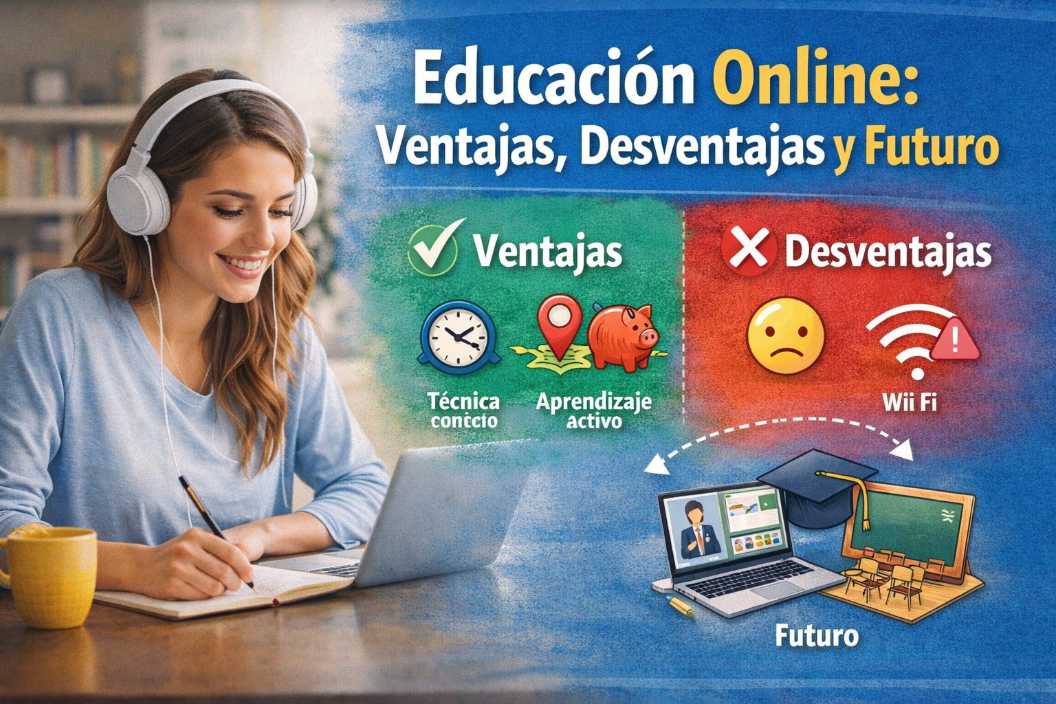 Educación online: ventajas, desventajas y futuro