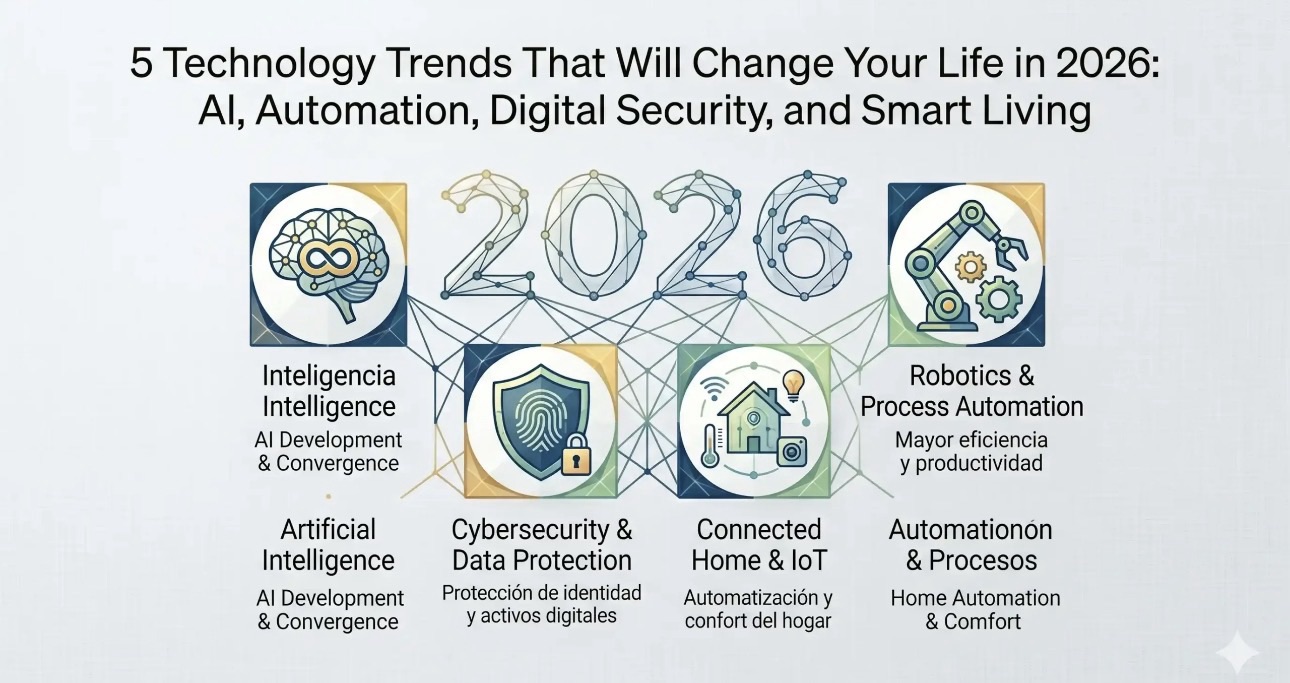 5 Technology Trends That Will Change Your Life in 2026: AI, Automation, Digital Security, and Smart Living
