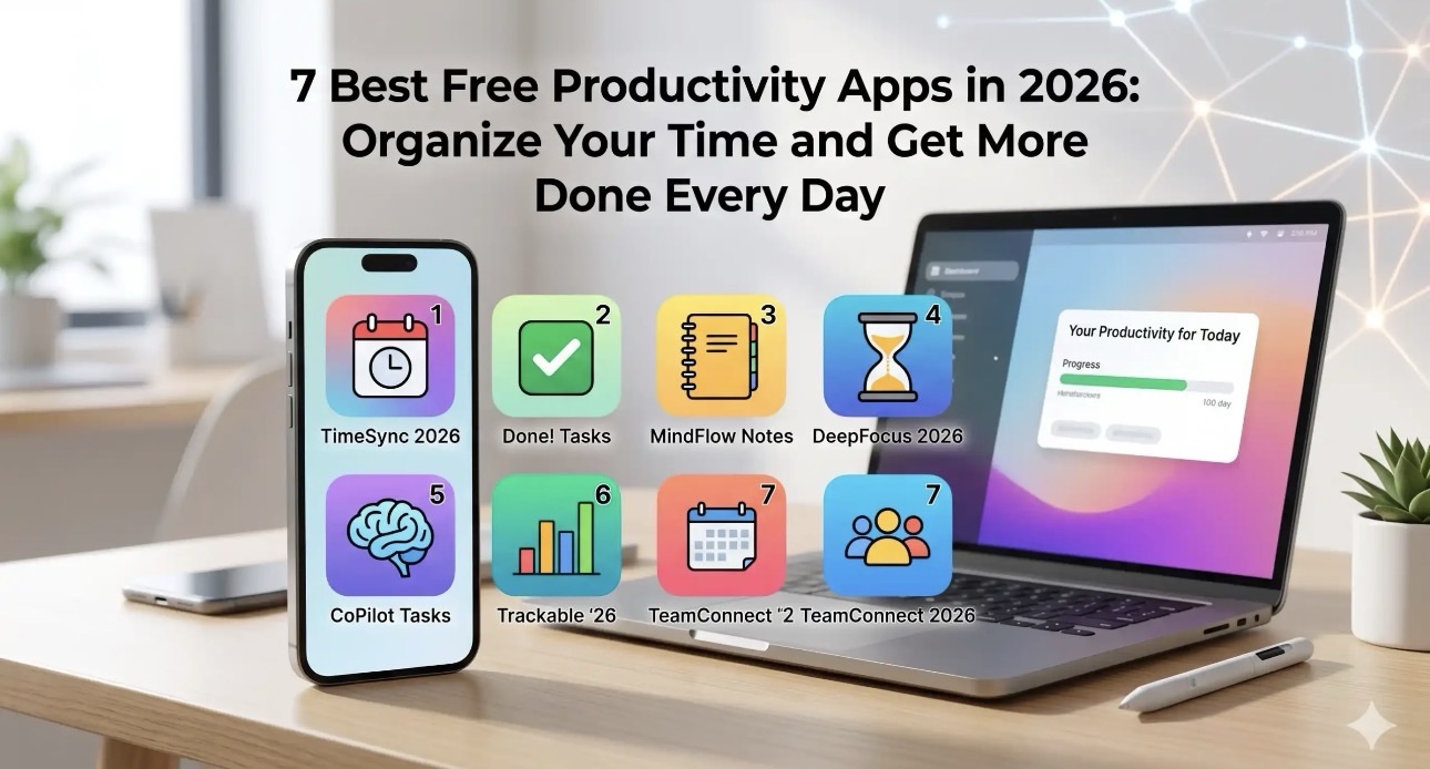 7 Best Free Productivity Apps in 2026: Organize Your Time and Get More Done Every Day